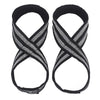 1Pair Figure 8 Weight Lifting Straps Deadlift Wrist Strap for Pull-Ups Horizontal Bar Powerlifting Gym Fitness Bodybuilding