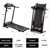 Folding Treadmill with Incline, 265 Lbs Capacity, 7.5 Mph Max Speed for Home Gym Workout